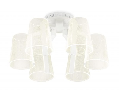 Ambrella Потолочная светодиодная люстра с пультом AK4031/6 WH белый 96W D600*290 (ПДУ РАДИО 2.4)