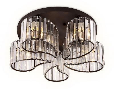 Ambrella Потолочный светильник TR5203/5 CF/CL кофе/прозрачный E27/5 max 40W D500*180