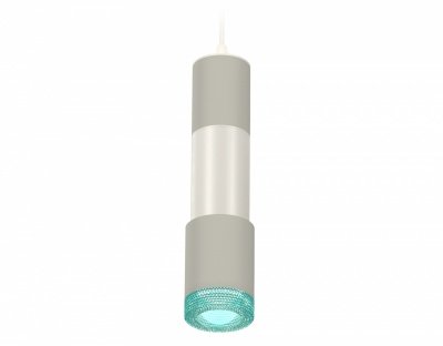 Ambrella Комплект подвесного светильника XP7423002 SGR/PSL/BL серый песок/серебро полированное/голубой MR16 GU5.3 (A2301, C6314, A2060, C6325, A2030, 