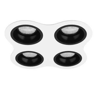 Комплект из светильников и рамки DOMINO Domino Lightstar D64607070707